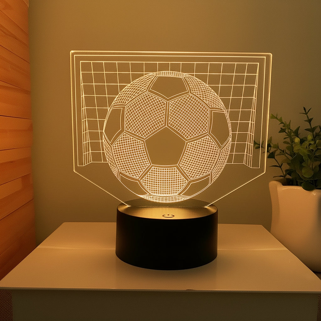 Football 3D Illusion LED Lamp - Night Light - Night Light