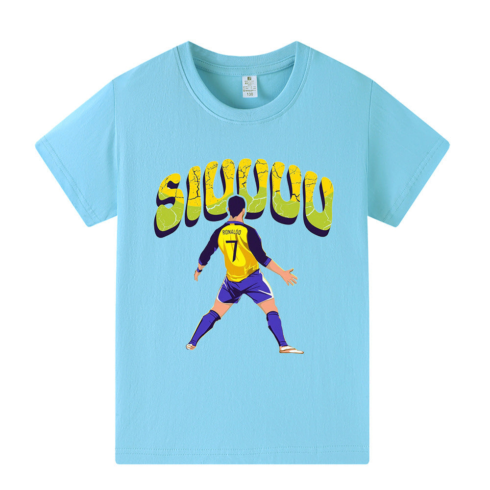 Cristiano Ronaldo Kids Football T-Shirt - Cool Design