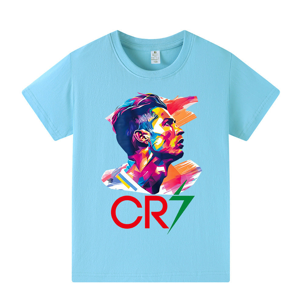 Cristiano Ronaldo Kids Football T-Shirt - Comfy