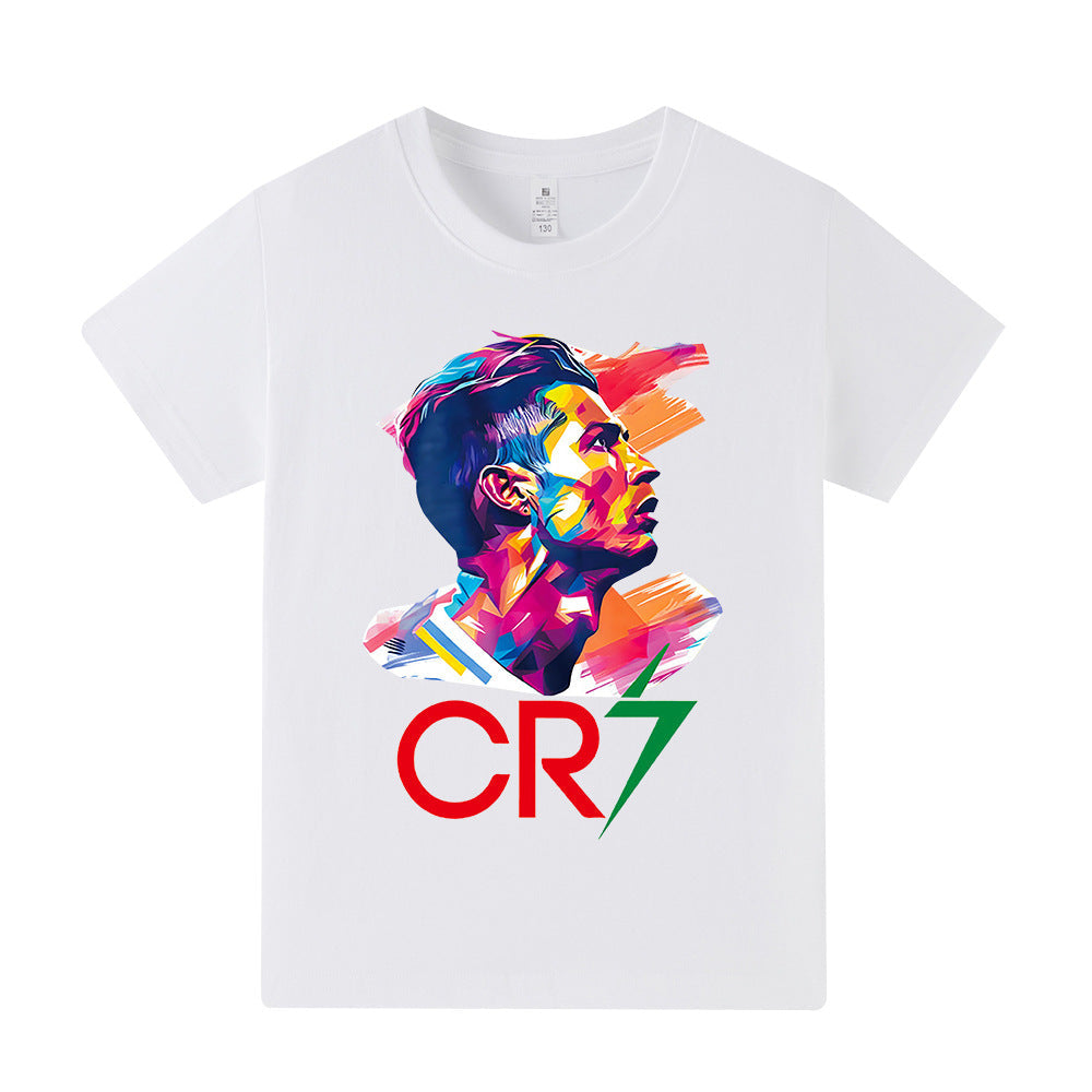 Cristiano Ronaldo Kids Football T-Shirt - Comfy