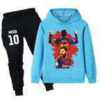 Lionel Messi Kids Football Tracksuit - Barcelona