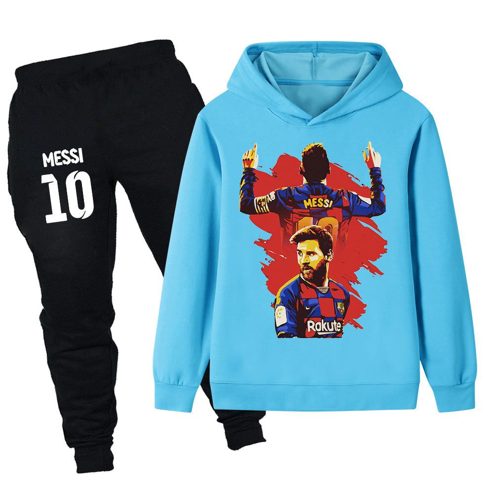 Lionel Messi Kids Football Tracksuit - Barcelona