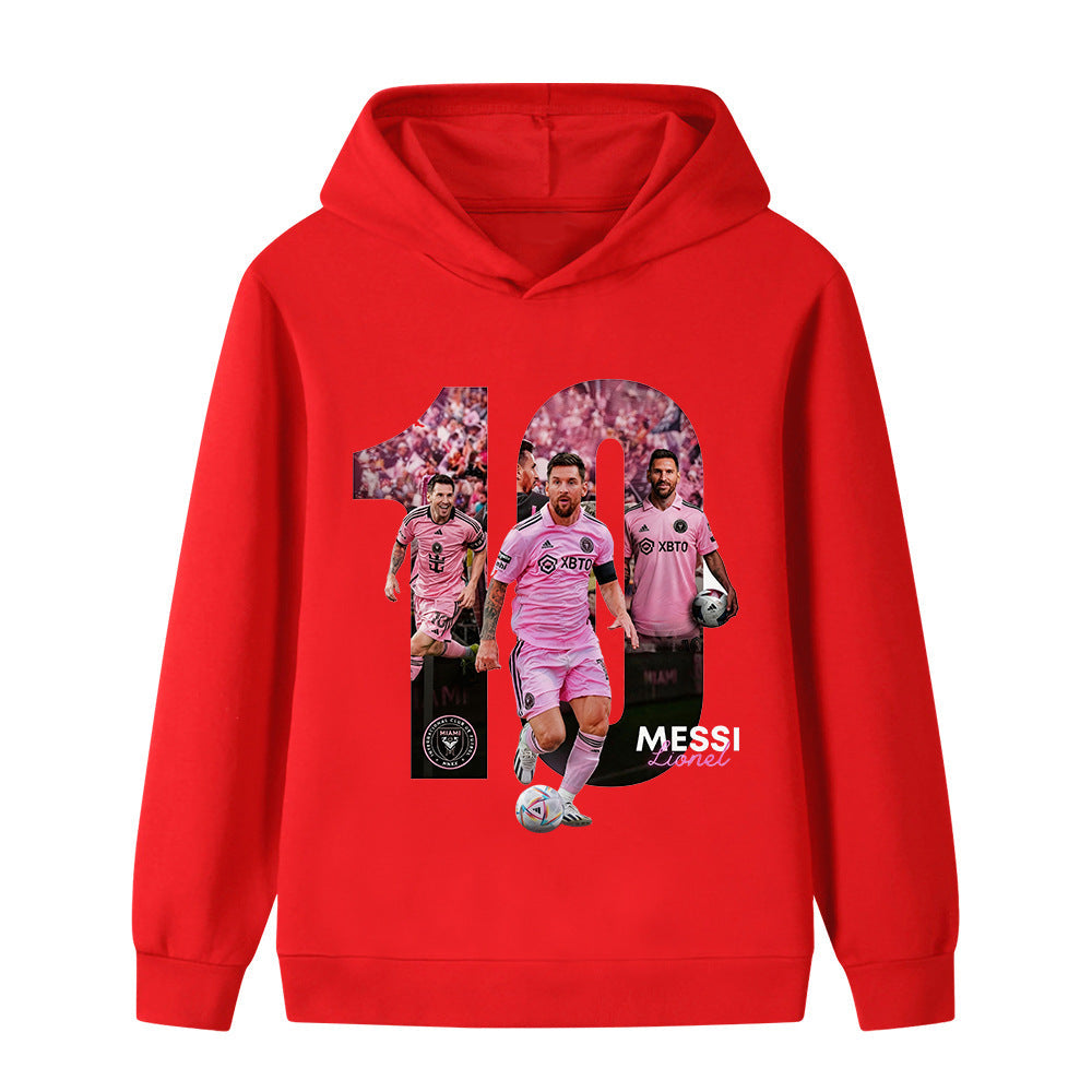 Lionel Messi Kids Football Hoodie - Miami