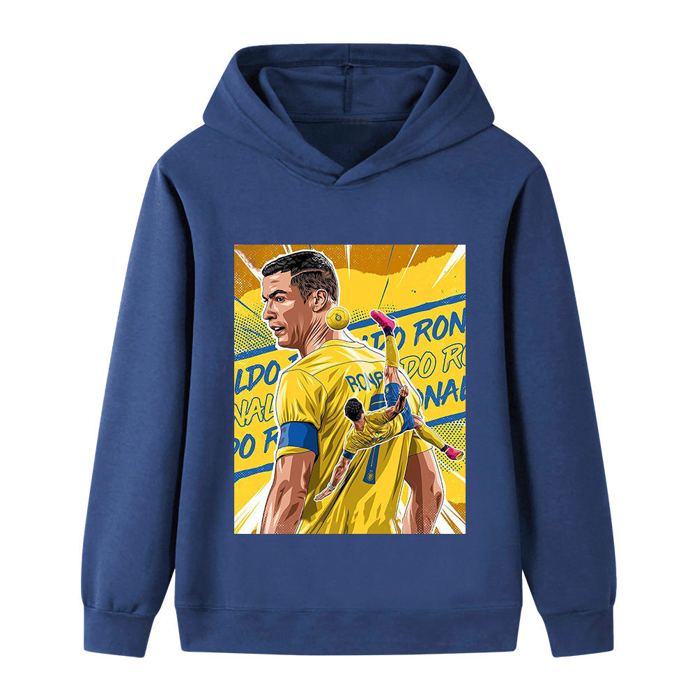 Cristiano Ronaldo Kids Football Hoodie - Al Nassr