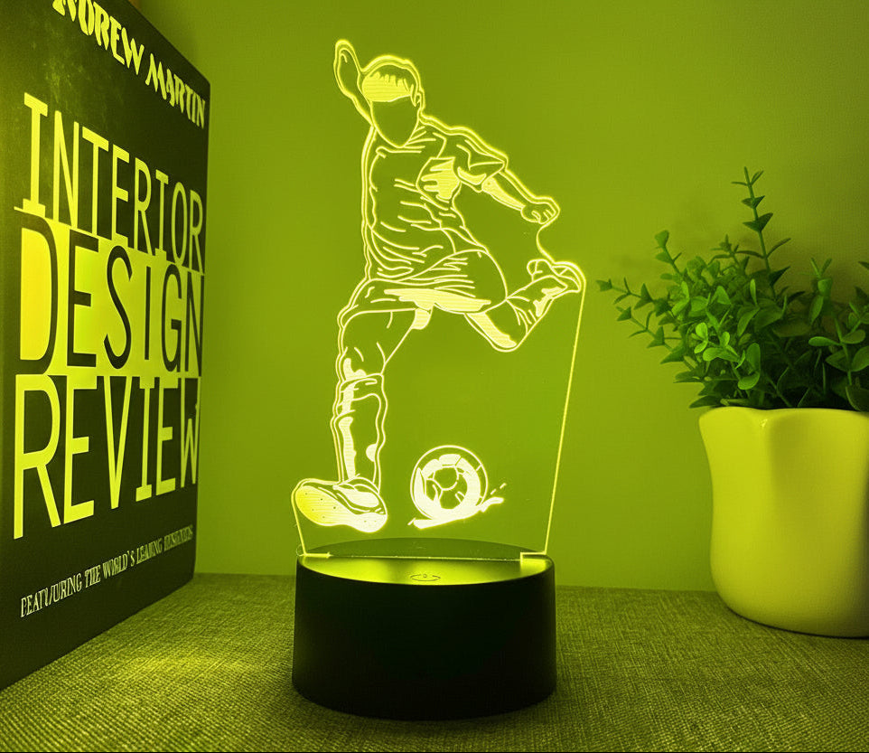 Football 3D Illusion LED Lamp - Night Light - USB