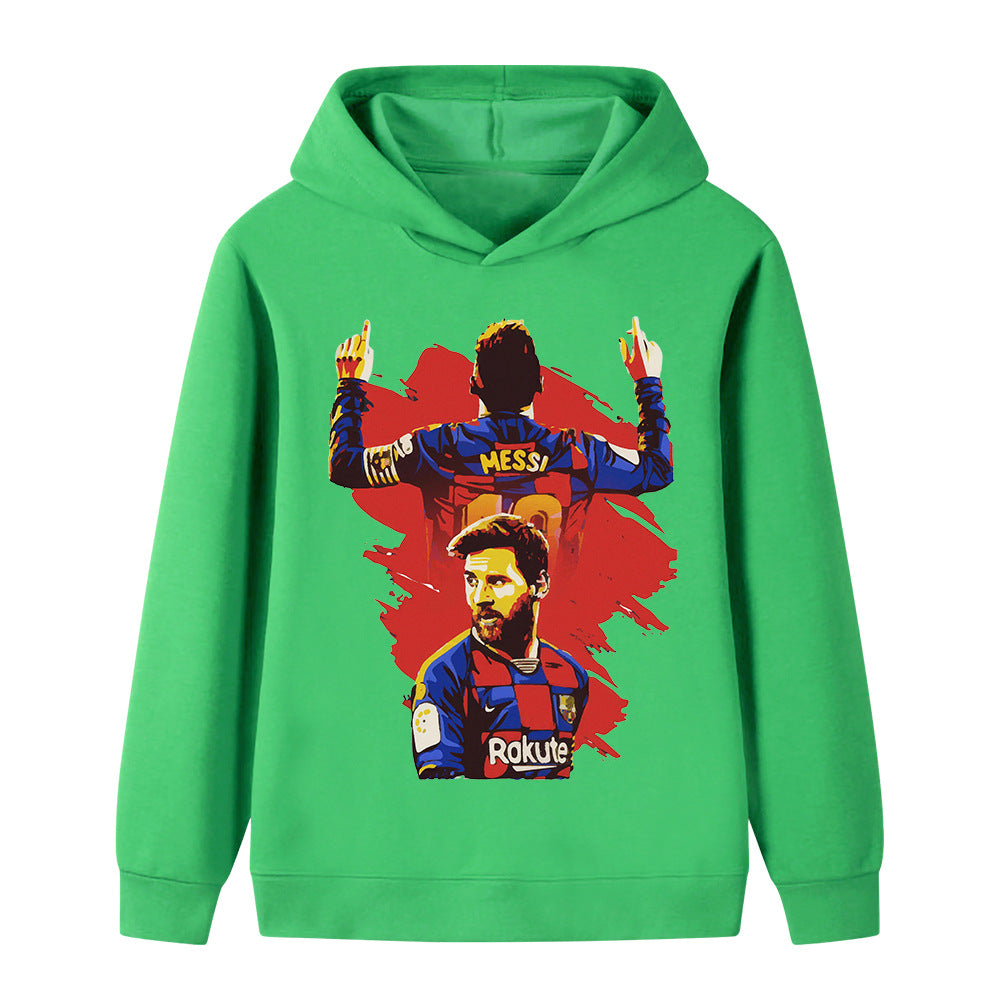 Lionel Messi Kids Football Hoodie - Barcelona