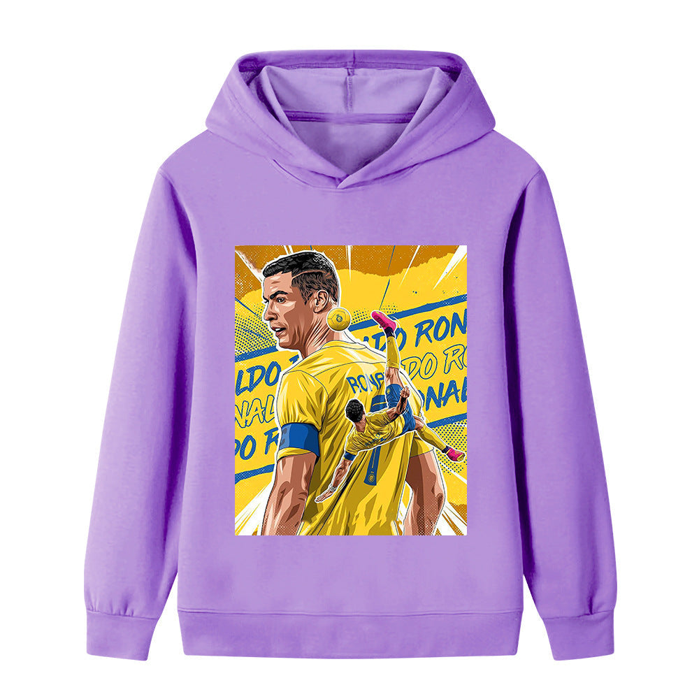 Cristiano Ronaldo Kids Football Hoodie - Al Nassr