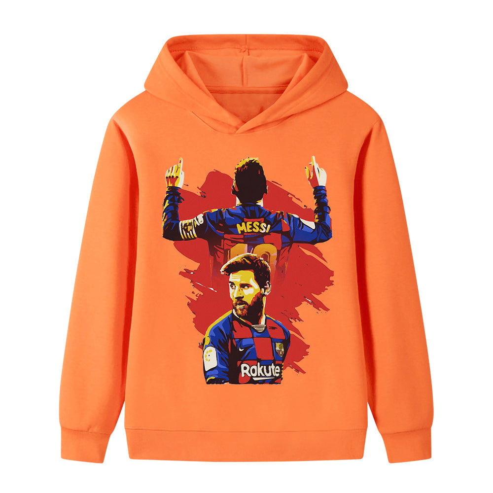 Lionel Messi Kids Football Hoodie - Barcelona
