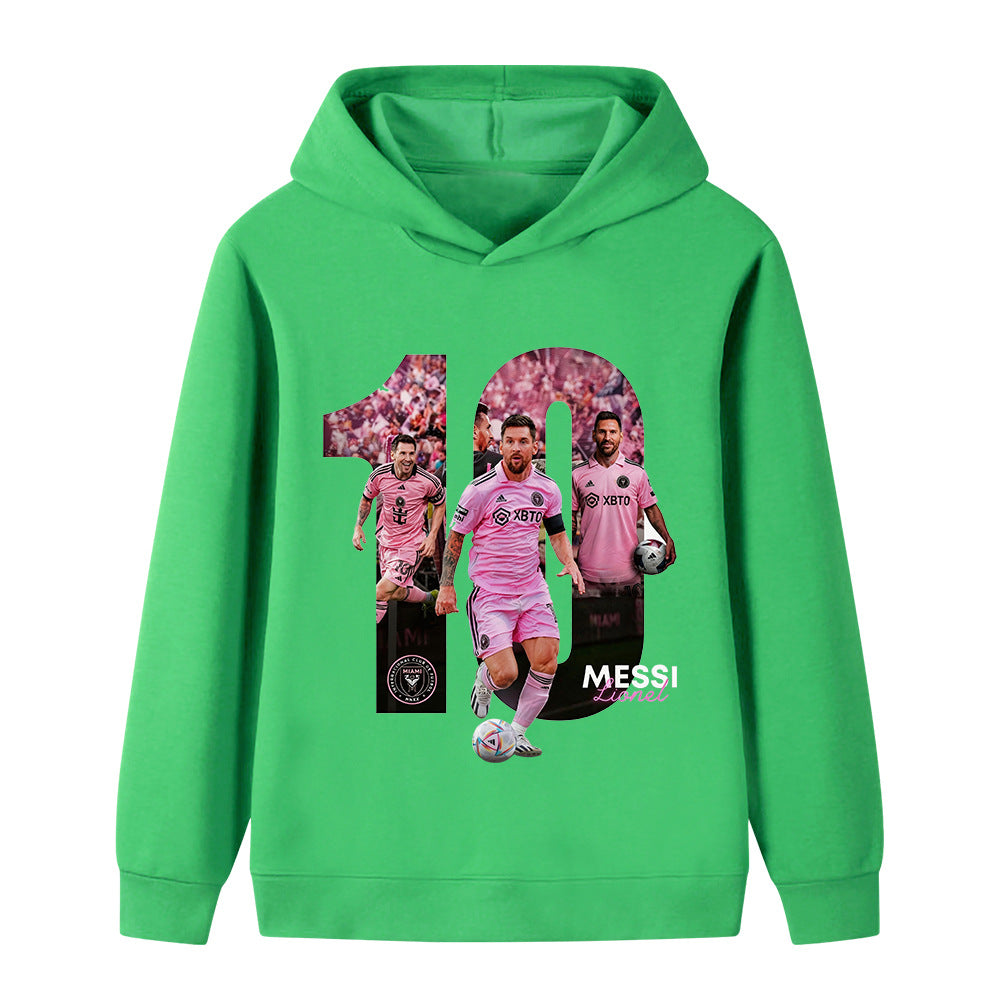Lionel Messi Kids Football Hoodie - Miami