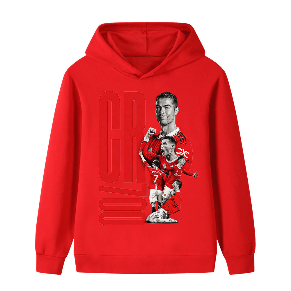 Cristiano Ronaldo Kids Football Hoodie - Manchester United - Sporty