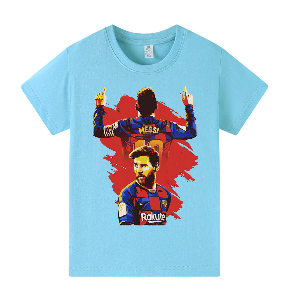 Lionel Messi Kids Football T-Shirt - Barcelona