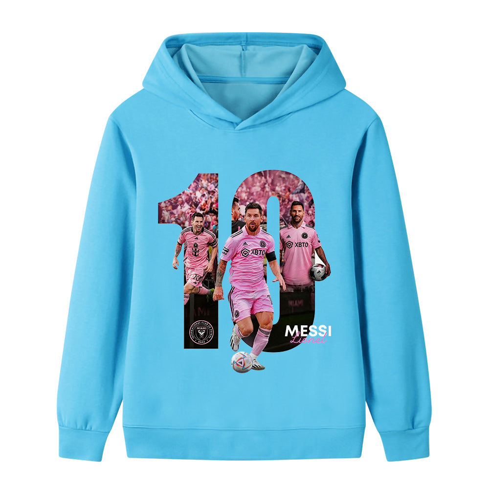 Lionel Messi Kids Football Hoodie - Miami