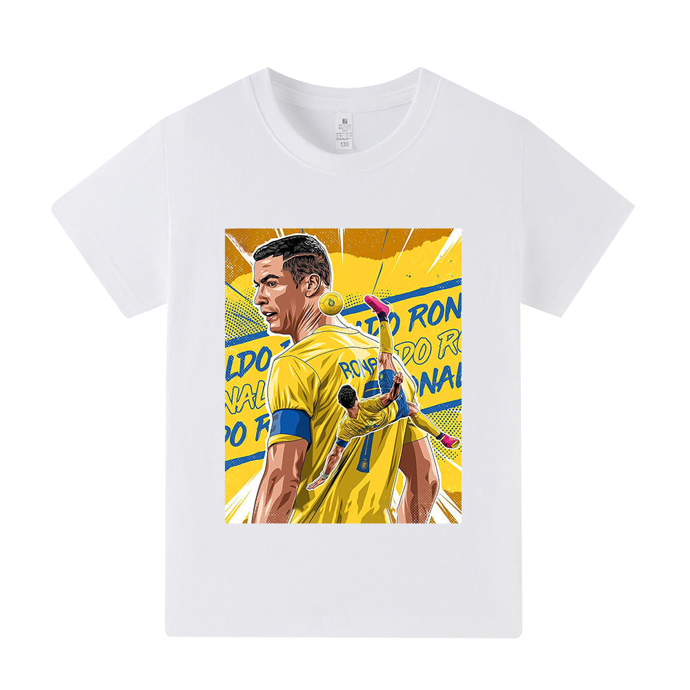Cristiano Ronaldo Kids Football T-Shirt - Al Nassr