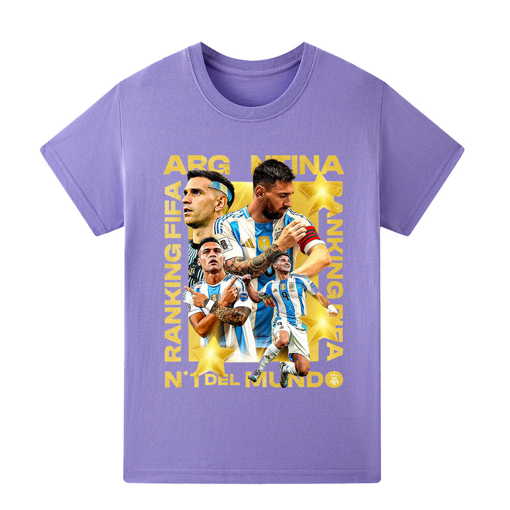 Lionel Messi Kids Football T-Shirt - Cool Design