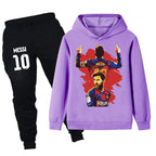 Lionel Messi Kids Football Tracksuit - Barcelona