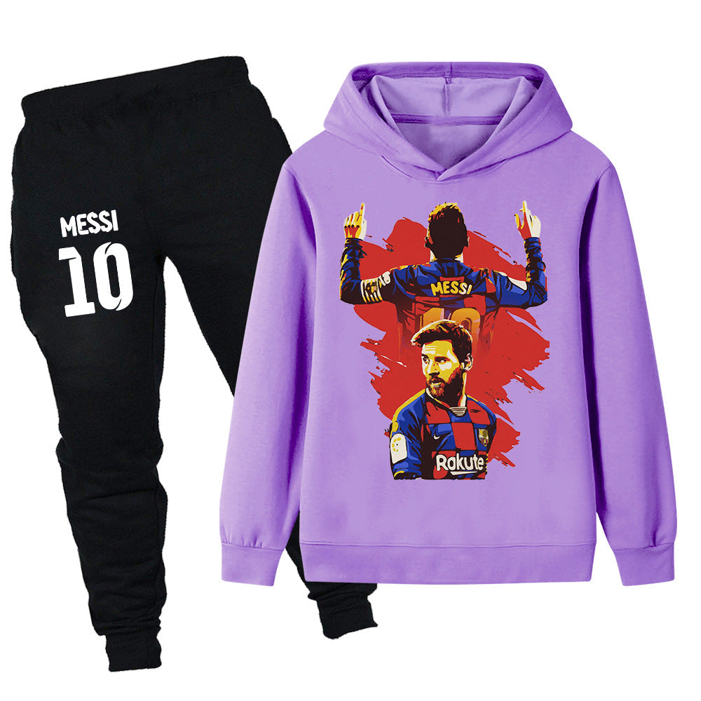 Lionel Messi Kids Football Tracksuit - Barcelona