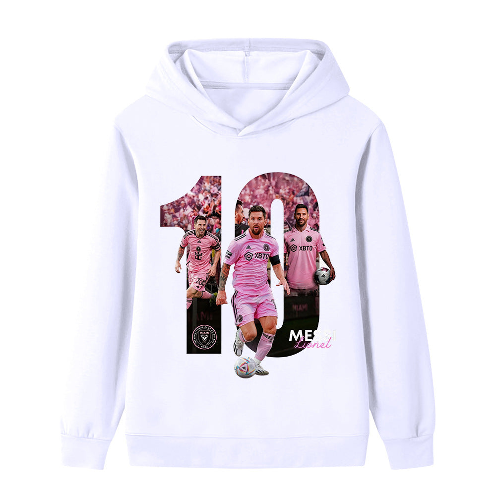 Lionel Messi Kids Football Hoodie - Miami