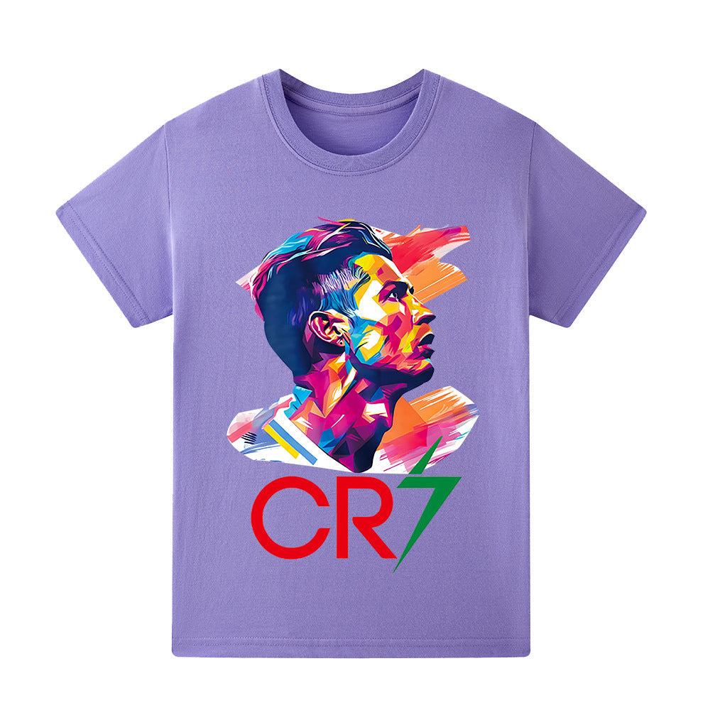 Cristiano Ronaldo Kids Football T-Shirt - Comfy