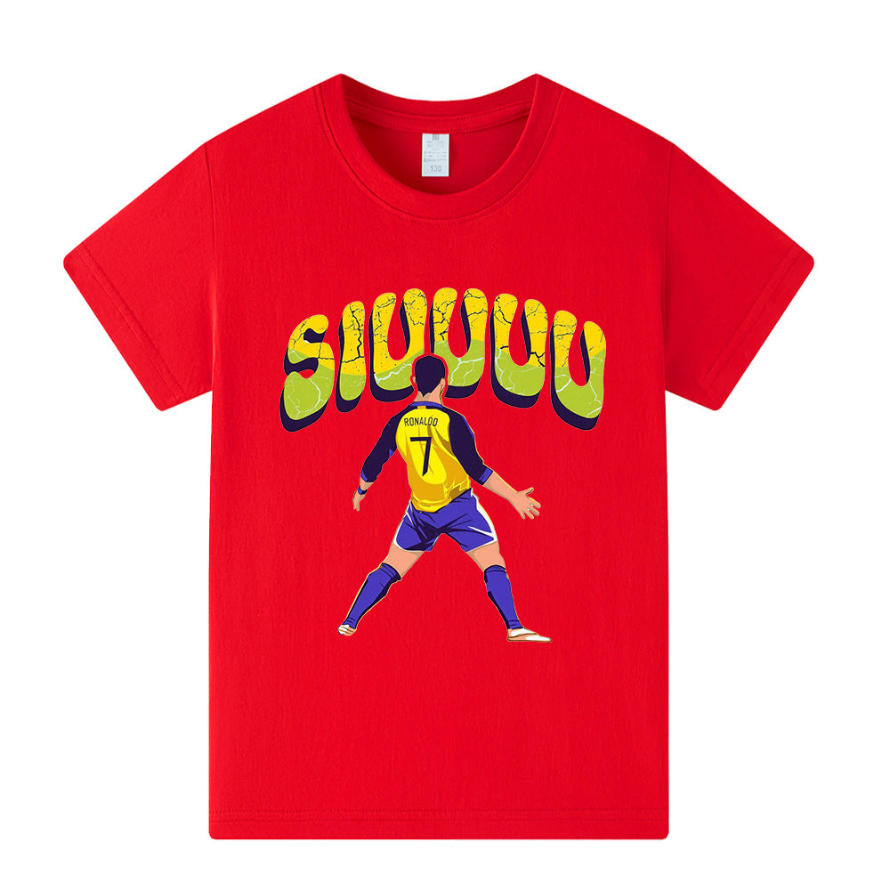 Cristiano Ronaldo Kids Football T-Shirt - Cool Design