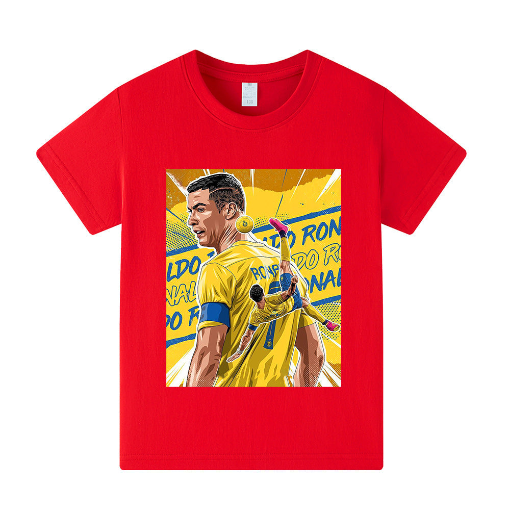 Cristiano Ronaldo Kids Football T-Shirt - Al Nassr