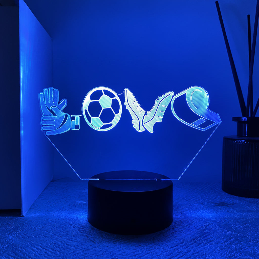 Football 3D Illusion LED Lamp - Night Light - Night Light