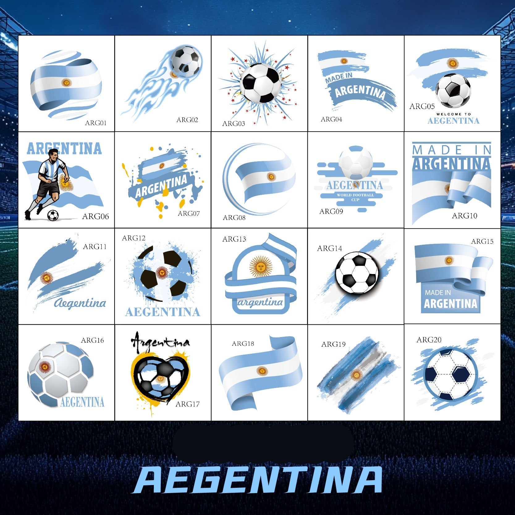 Football Stickers - Argentina