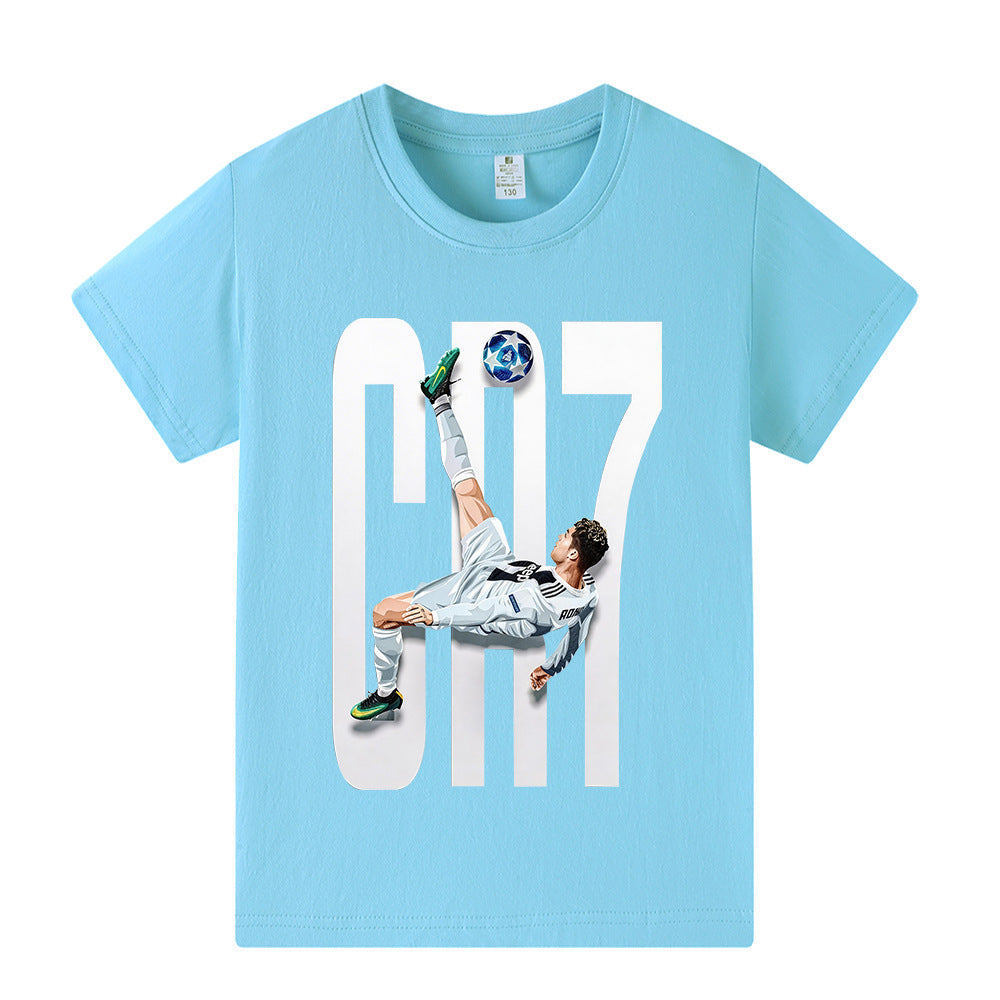 Ronaldo Kids Football T-Shirt - Lightweight