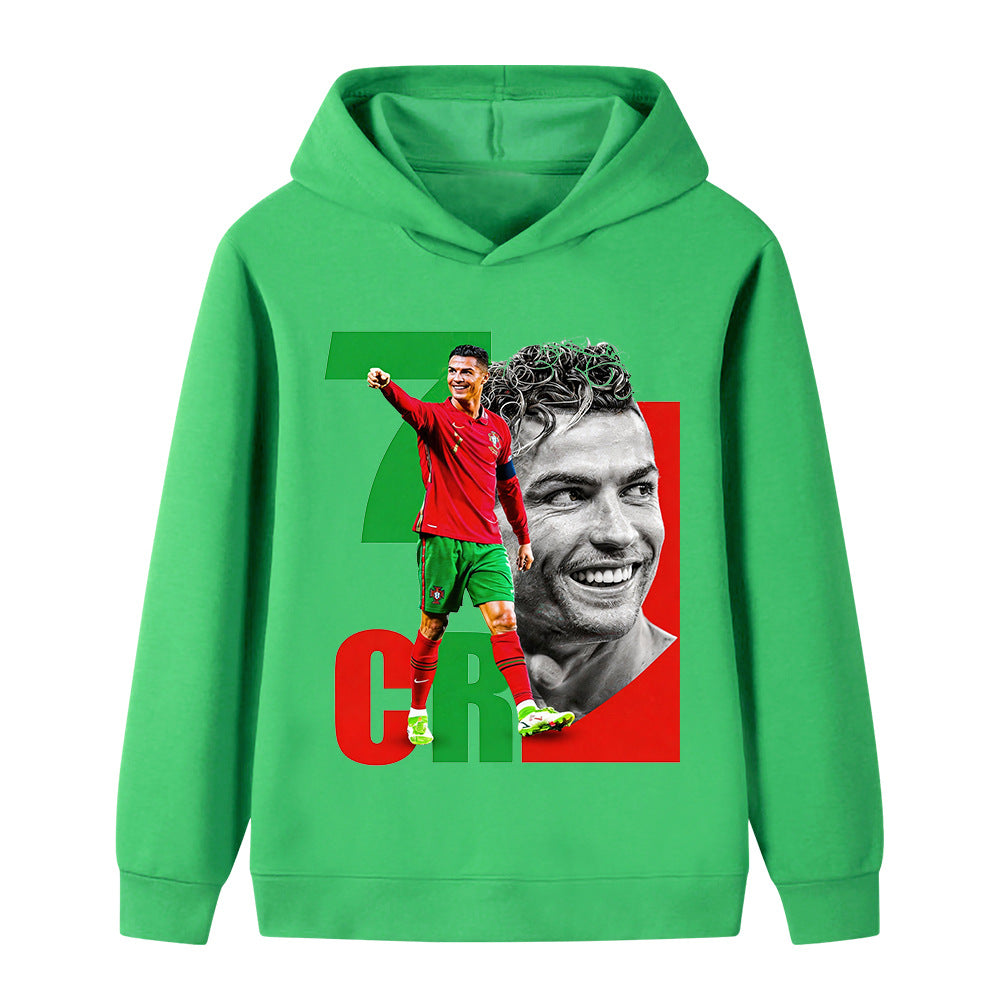 Cristiano Ronaldo Kids Football Hoodie - Portugal - Soft