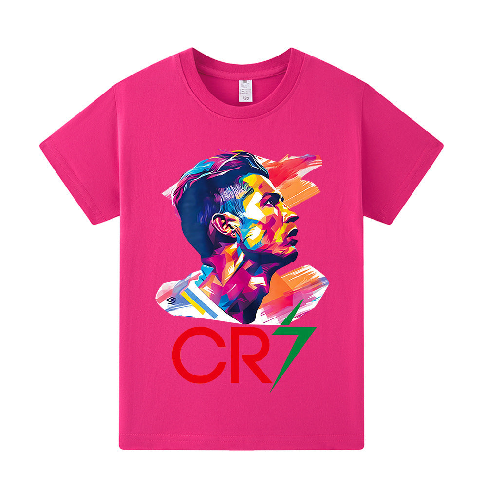 Cristiano Ronaldo Kids Football T-Shirt - Comfy