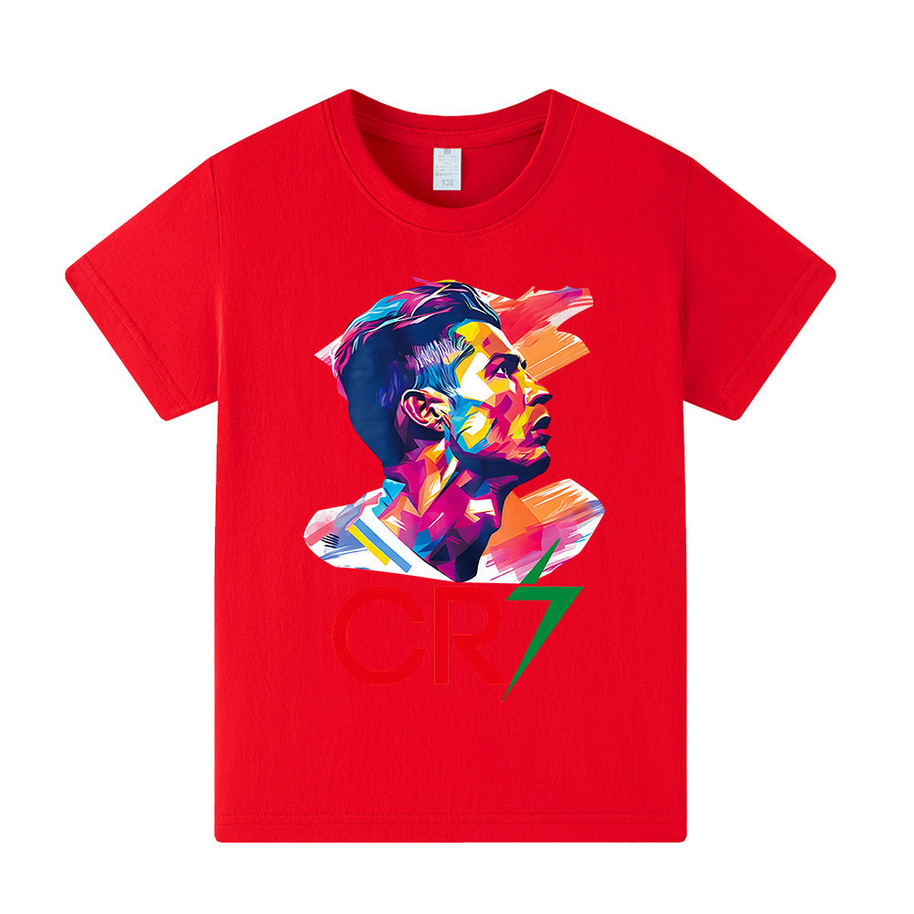 Cristiano Ronaldo Kids Football T-Shirt - Comfy
