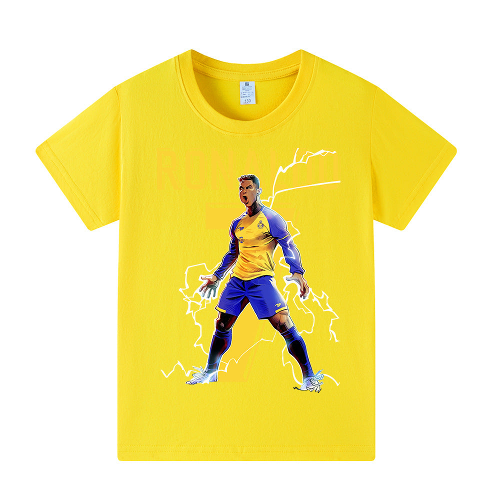 Ronaldo Kids Football T-Shirt - Al Nassr
