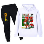 Cristiano Ronaldo Kids Football Tracksuit - Portugal - Soft