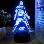 Cristiano Ronaldo 3D Illusion LED Lamp - Night Light