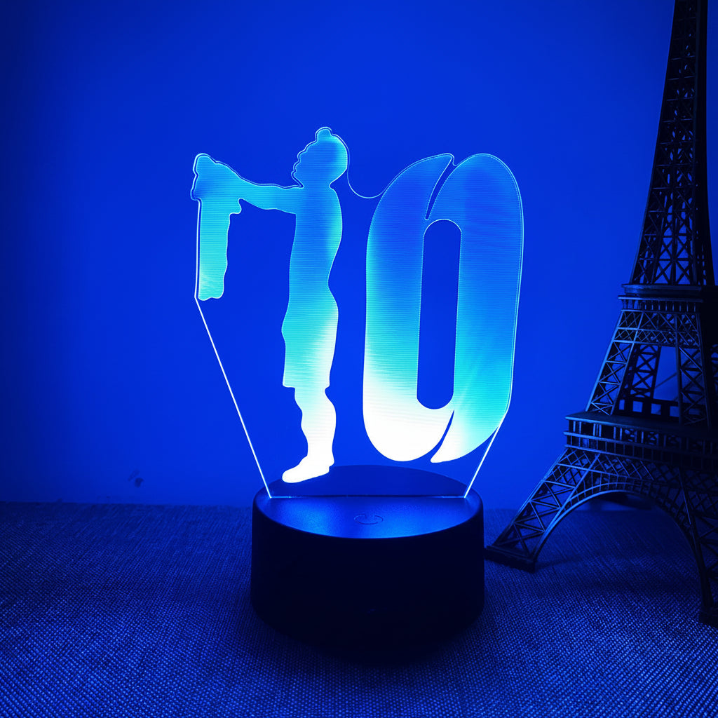 Lionel Messi 3D Illusion LED Lamp - Night Light - with Remote