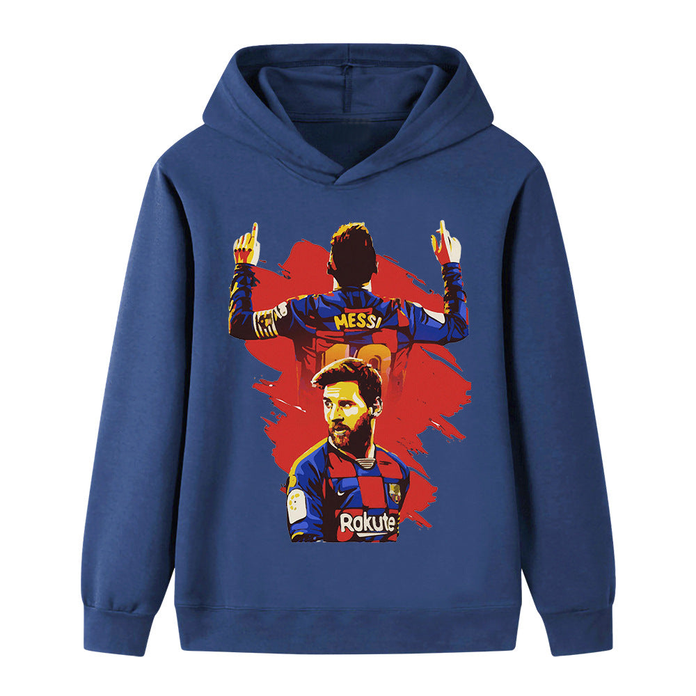 Lionel Messi Kids Football Hoodie - Barcelona