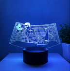 Football 3D Illusion LED Lamp - Night Light - with Remote