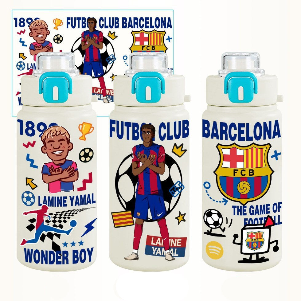 Lamine Yamal Insulated Water Bottle - Barcelona - Stainless Steel