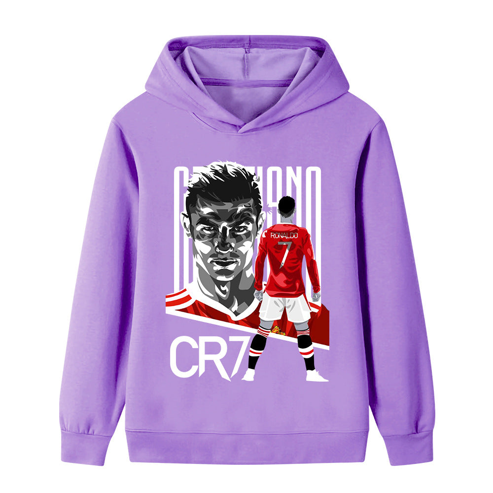 Cristiano Ronaldo Kids Football Hoodie - Manchester United - Soft