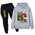 Cristiano Ronaldo Kids Football Tracksuit - Portugal - Soft
