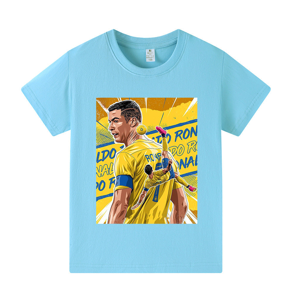 Cristiano Ronaldo Kids Football T-Shirt - Al Nassr