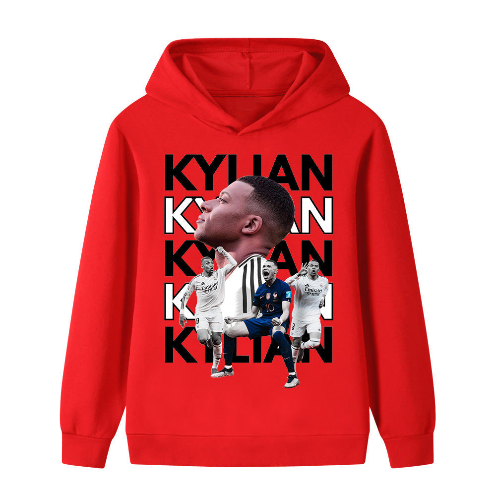 Kylian Mbappé Kids Football Hoodie - Soft