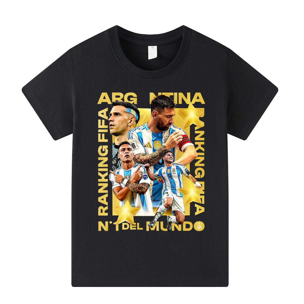 Lionel Messi Kids Football T-Shirt - Cool Design