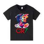 Cristiano Ronaldo Kids Football T-Shirt - Comfy