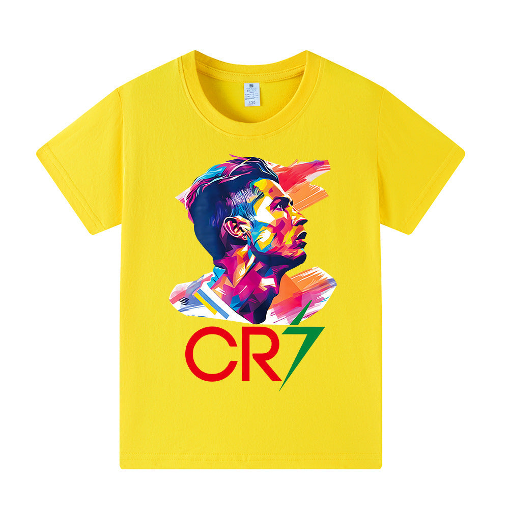 Cristiano Ronaldo Kids Football T-Shirt - Comfy