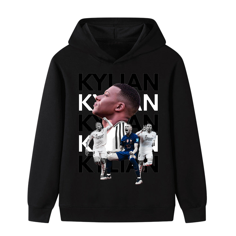 Kylian Mbappé Kids Football Hoodie - Soft