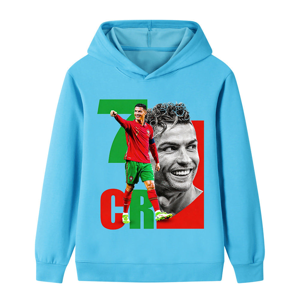 Cristiano Ronaldo Kids Football Hoodie - Portugal - Soft
