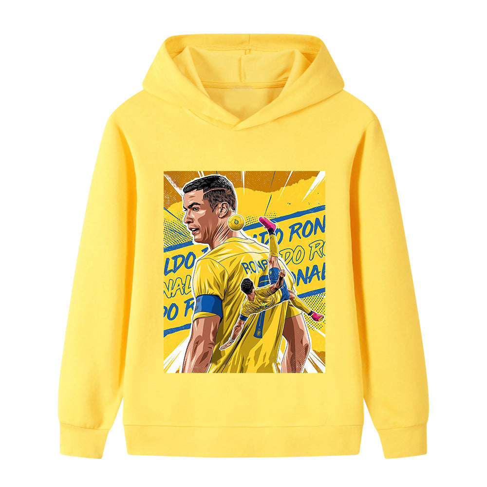 Cristiano Ronaldo Kids Football Hoodie - Al Nassr