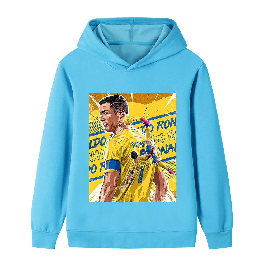 Cristiano Ronaldo Kids Football Hoodie - Al Nassr