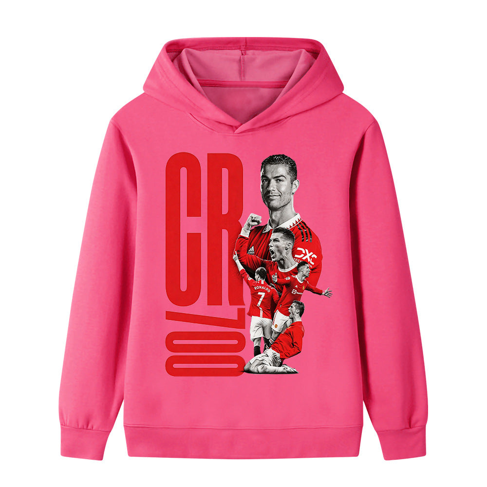 Cristiano Ronaldo Kids Football Hoodie - Manchester United - Sporty