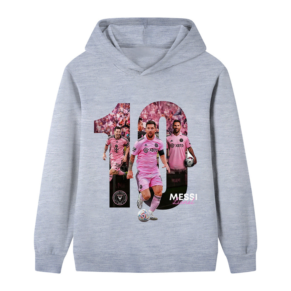 Lionel Messi Kids Football Hoodie - Miami